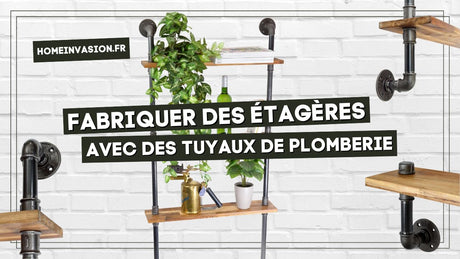 Fabriquer des étagères murales en raccords de plomberie