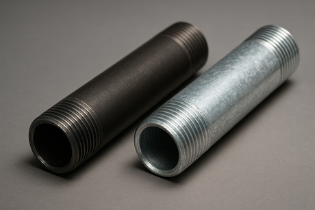 Tube Acier Galvanisé VS Acier Noir