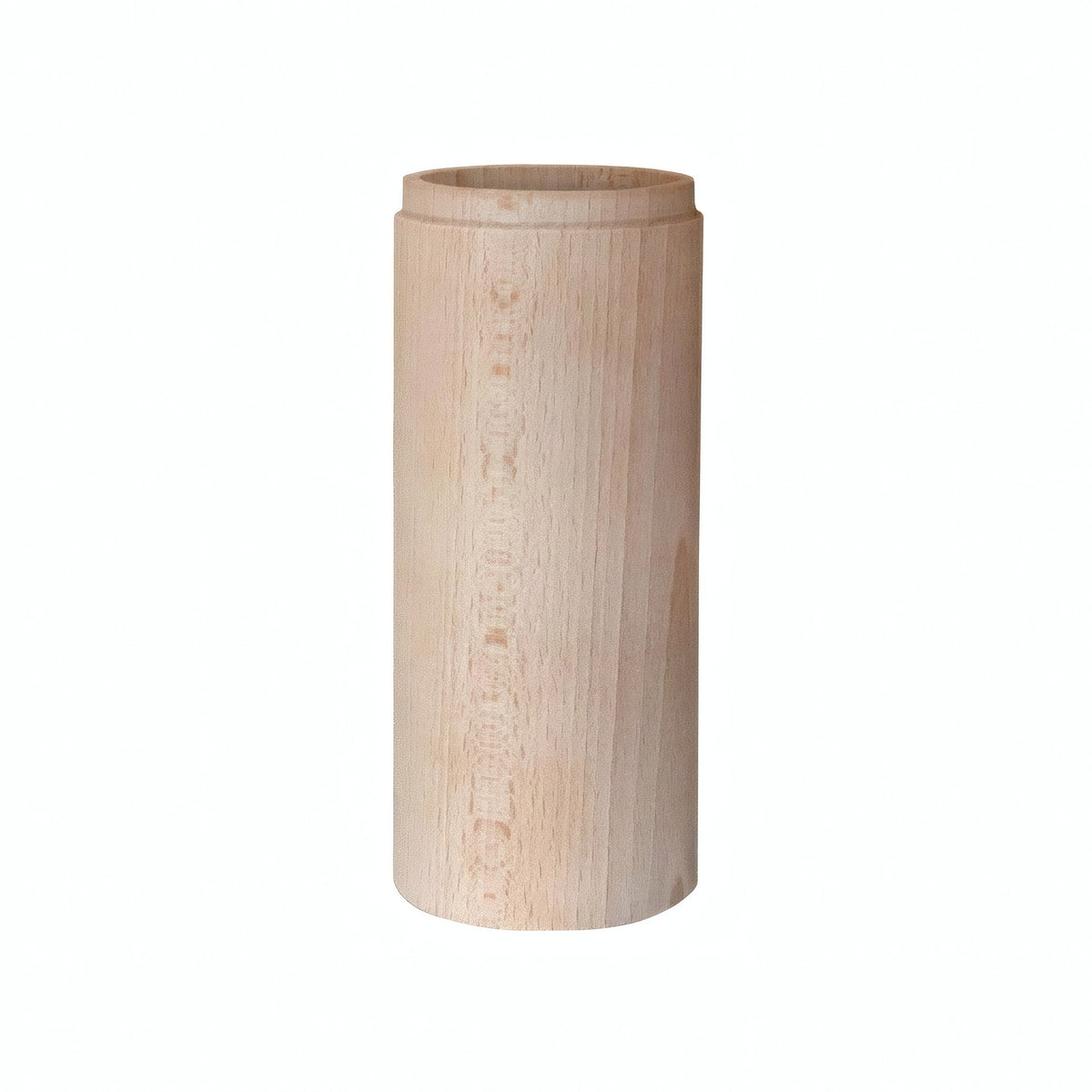 Abat-jour spot cylindrique en hêtre avec douille E27 — Bois naturel