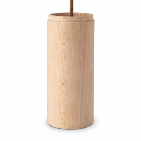 Abat-jour spot cylindrique en hêtre avec douille E27 — Bois naturel