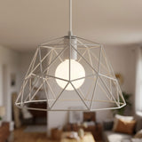 Abat-jour cage dôme XL en métal Ø 35 cm avec douille E27
