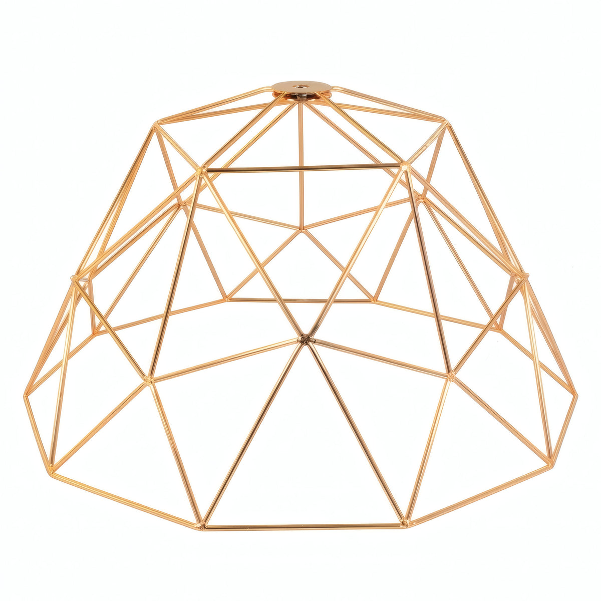 Abat-jour cage dôme XL en métal Ø 35 cm avec douille E27 — Cuivre