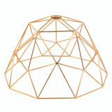 Abat-jour cage dôme XL en métal Ø 35 cm avec douille E27 — Cuivre