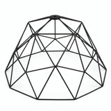 Abat-jour cage dôme XL en métal Ø 35 cm avec douille E27 — Noir