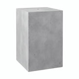 Abat-jour cube en ciment avec douille E27 — Ciment clair