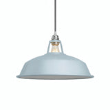 Abat-jour cloche en métal émaillé Ø 38 cm pour douille E27 — Bleu ciel
