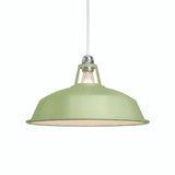 Abat-jour cloche en métal émaillé Ø 38 cm pour douille E27 — Vert prairie