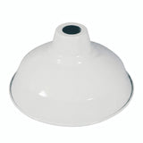 Abat-jour conique en métal peint Ø 30 cm pour douille E27 — Blanc