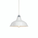 Abat-jour conique en métal peint Ø 30 cm pour douille E27 — Blanc