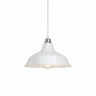 Abat-jour conique en métal peint Ø 30 cm pour douille E27 — Blanc