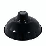 Abat-jour conique en métal peint Ø 30 cm pour douille E27 — Noir