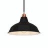Abat-jour conique en métal peint Ø 30 cm pour douille E27 — Noir