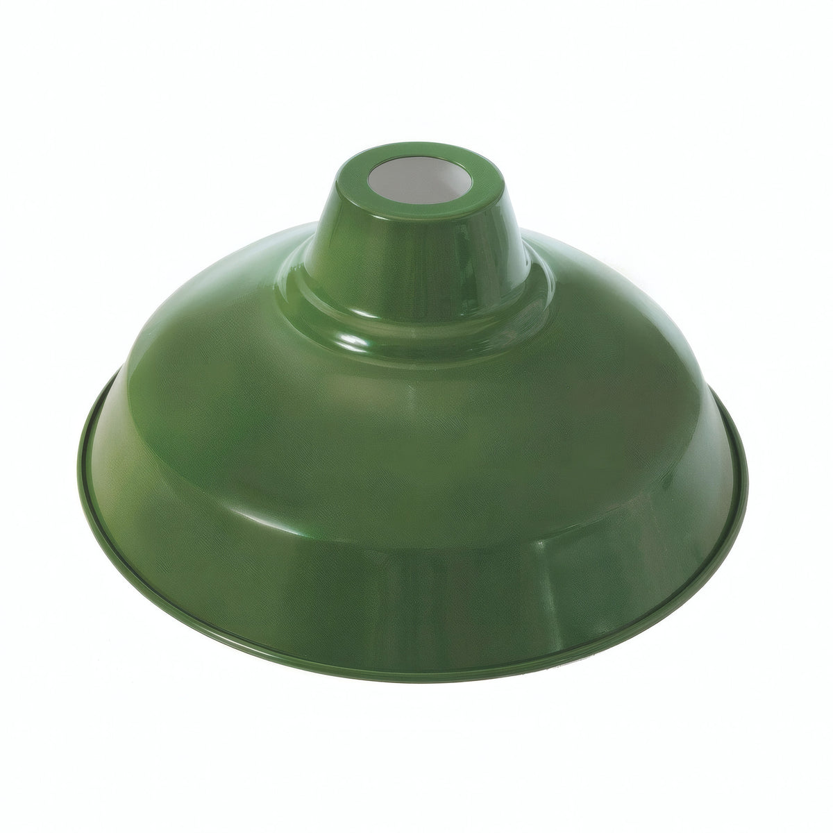 Abat-jour conique en métal peint Ø 30 cm pour douille E27 — Vert