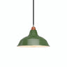 Abat-jour conique en métal peint Ø 30 cm pour douille E27 — Vert