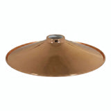 Abat-jour plat en métal émaillé Ø 30 cm pour douille E27 — Blanc et cuivre