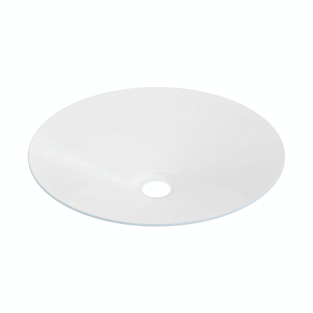 Abat-jour plat en métal émaillé Ø 30 cm pour douille E27 — Bleu ciel