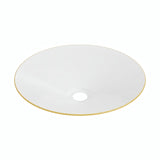 Abat-jour plat en métal émaillé Ø 30 cm pour douille E27 — Jaune moutarde
