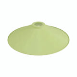 Abat-jour plat en métal émaillé Ø 30 cm pour douille E27 — Vert prairie
