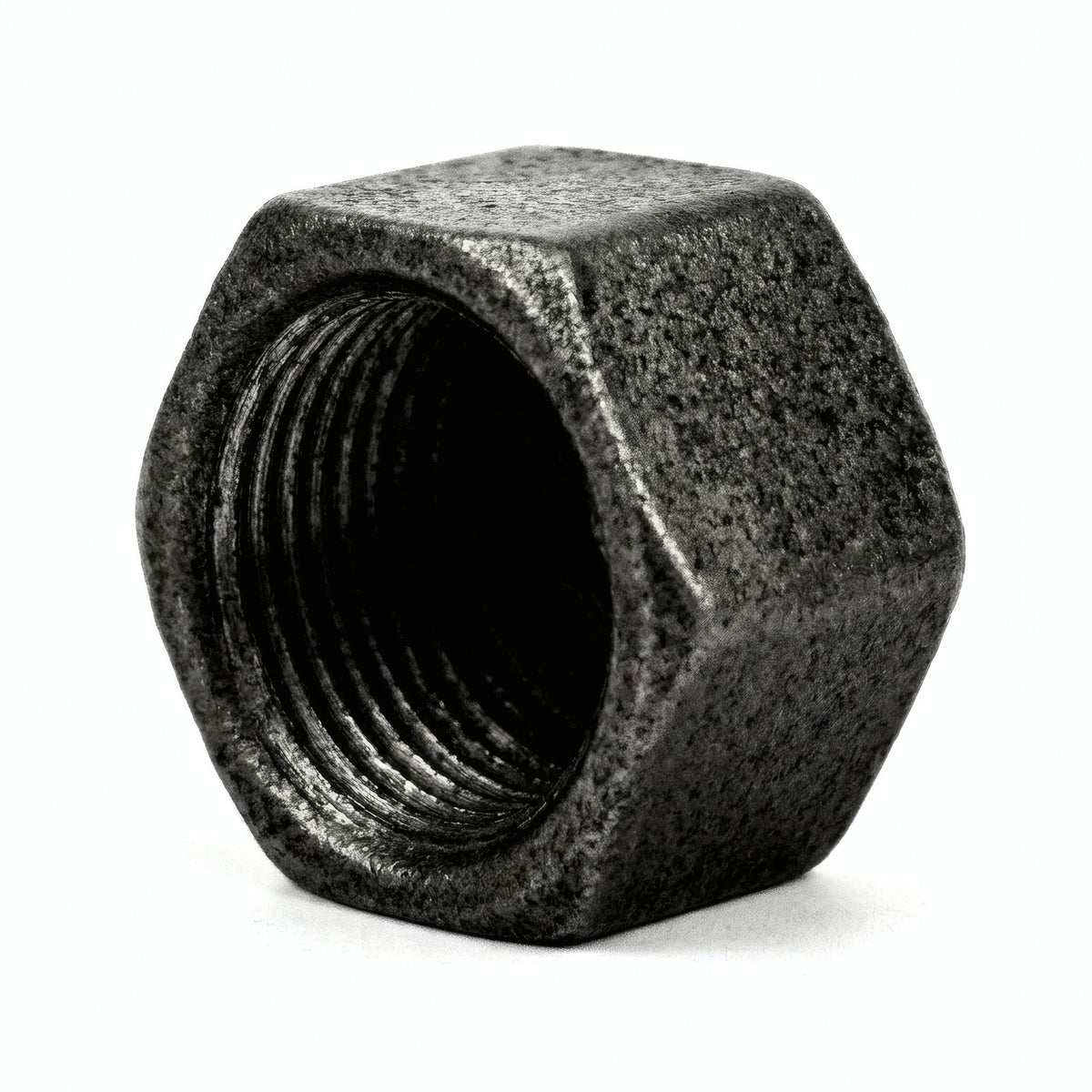 Bouchon femelle fonte noire - photo produit fond blanc 3