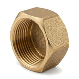 Bouchon femelle à tête hexagonale en laiton CW617N BSP - vue isométrique