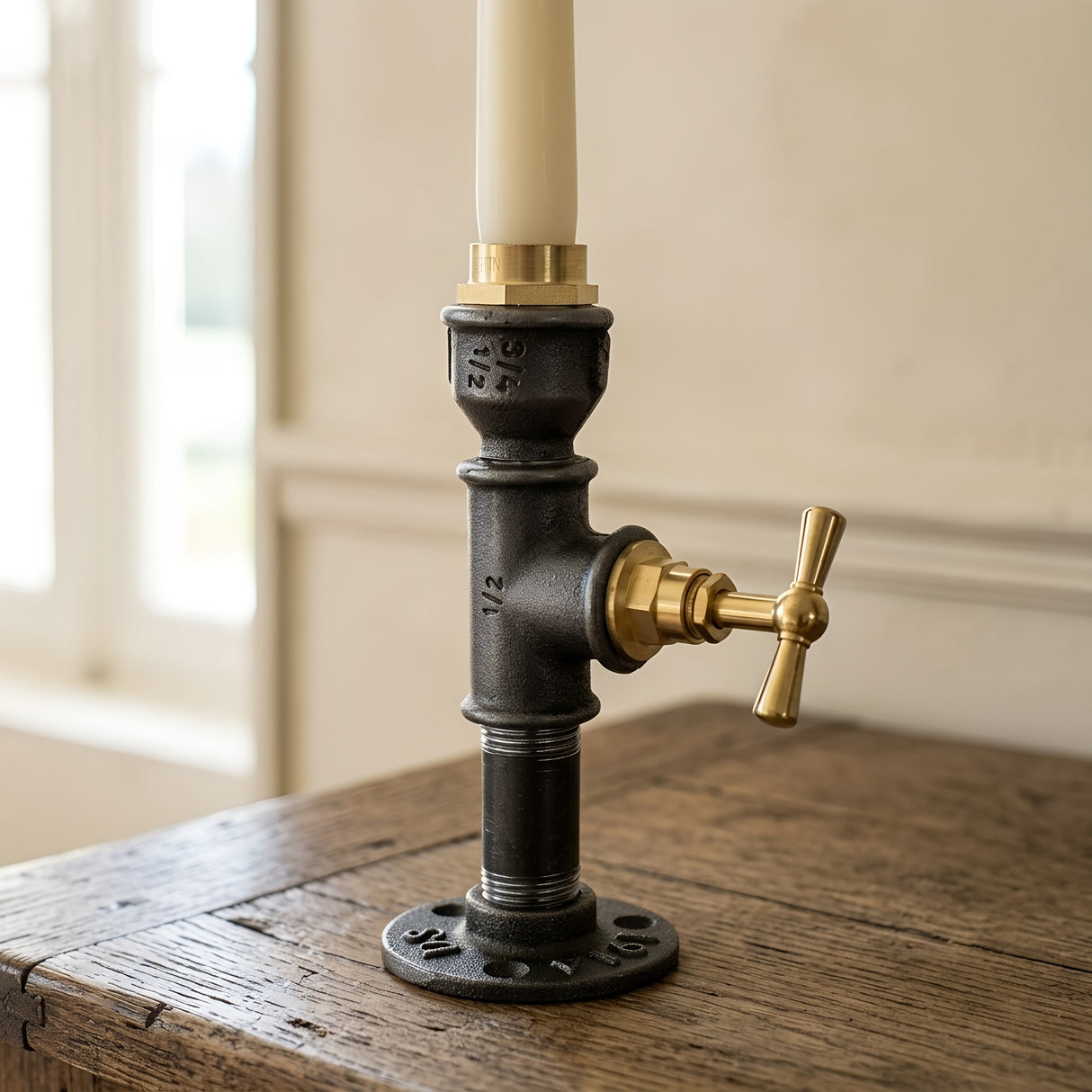 Bougeoir Steampunk Robinet