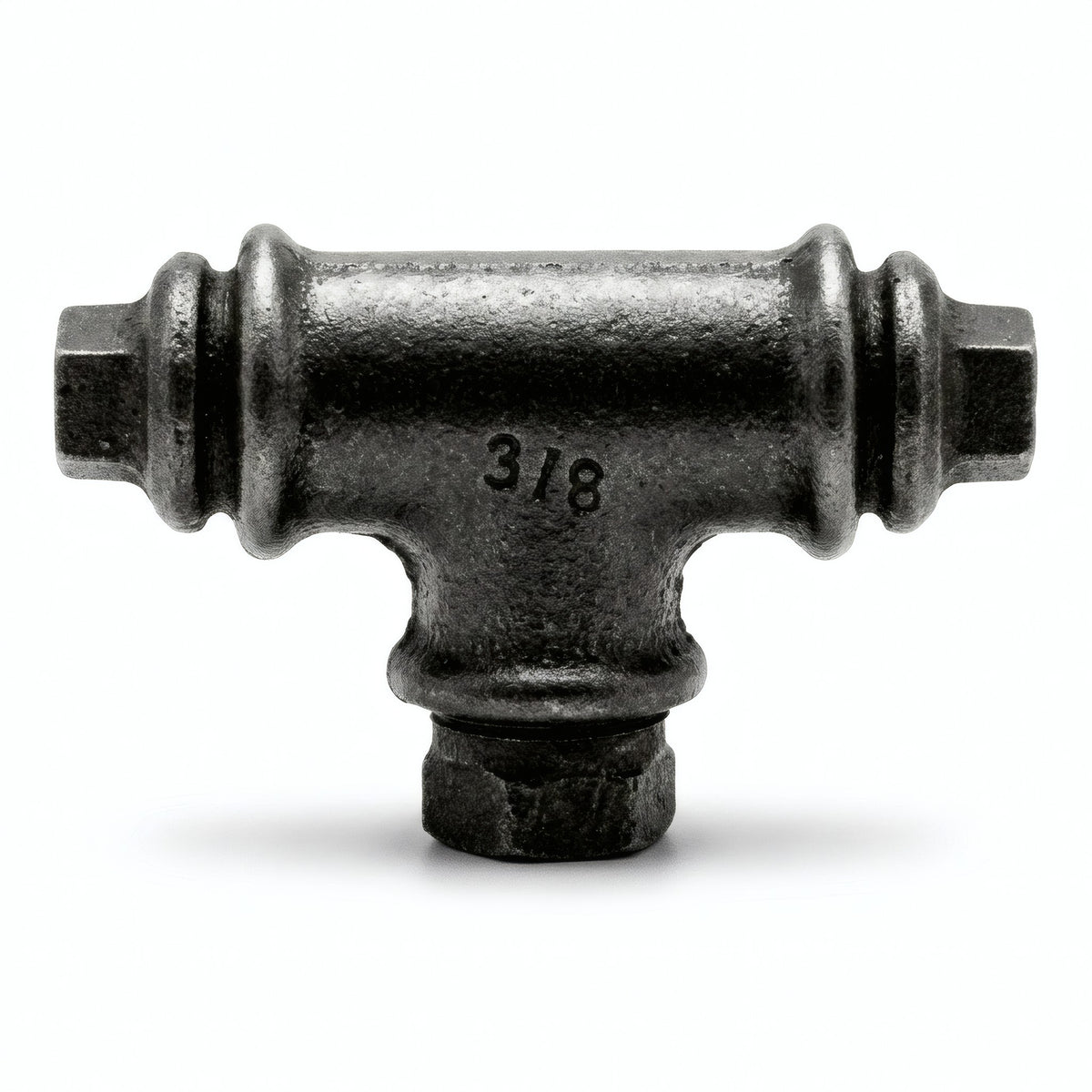 Bouton, poignée de meuble T en fonte | 2 tailles - photo produit fond blanc 6