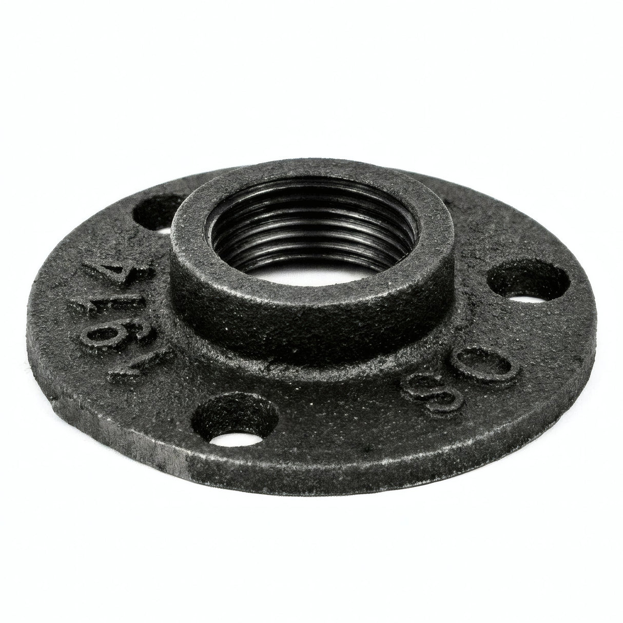 Bride 3/4'' - 20x27mm petit diamètre fonte noire - photo produit fond blanc 4