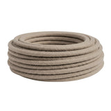 Câble textile rond en coton Gris tourterelle – rouleau vu de profil