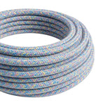 Câble textile rond en coton Lollipop – rouleau en gros plan