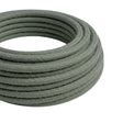 Câble textile rond en coton Vert sauge