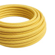 Câble textile rond effet soie Jaune maïs
