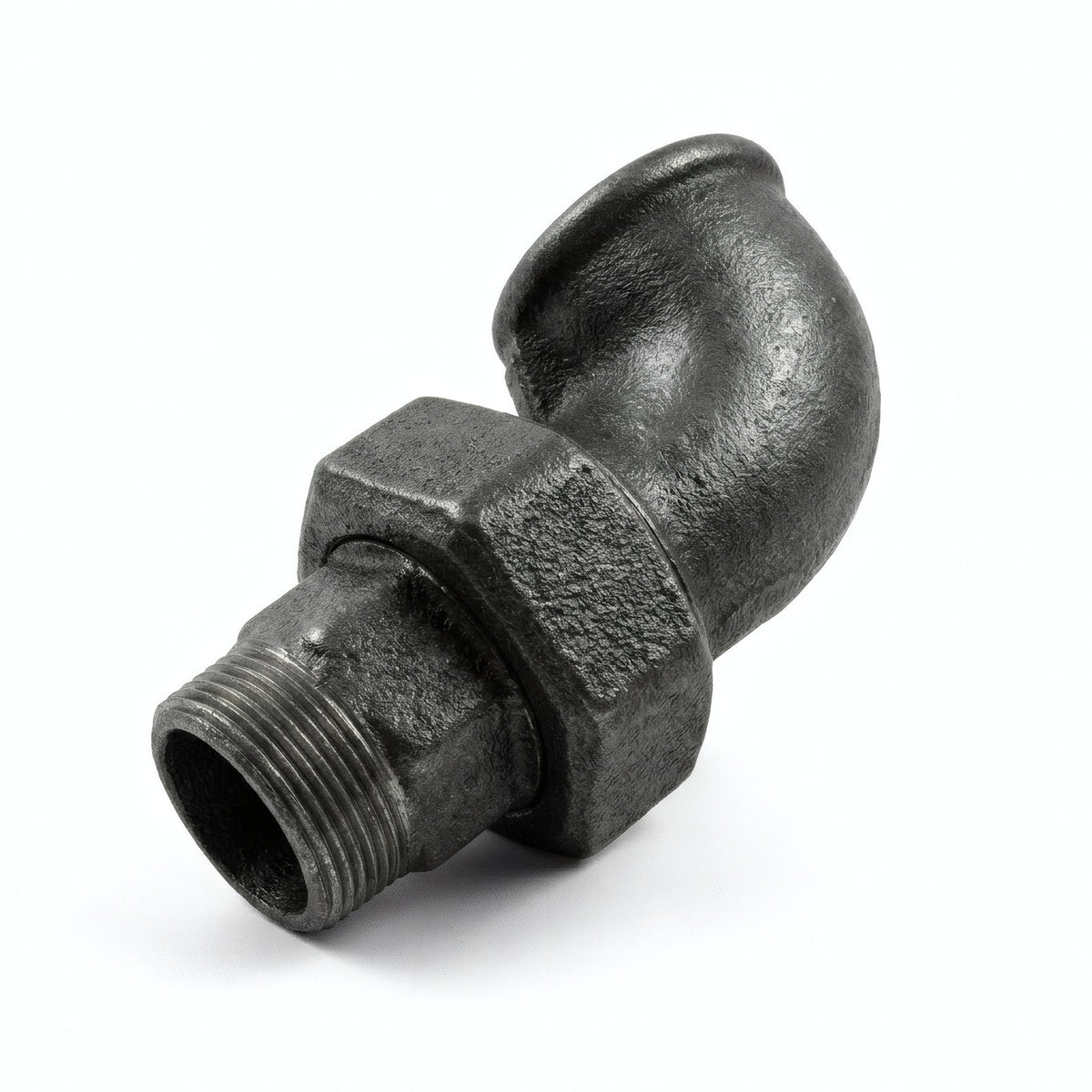 Coude Union M/F fonte noire - photo produit fond blanc 4