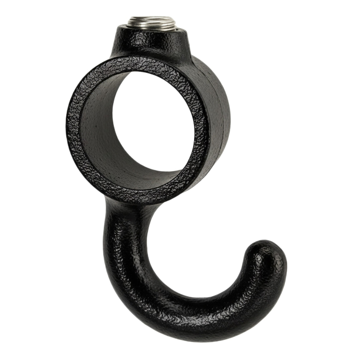 Crochet peinture noir pour tube déco 3/4" 20x27mm