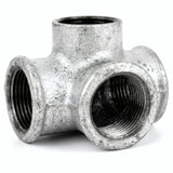 Distributeur T / Té - 4 voies - fonte galvanisée - photo produit fond blanc 3