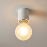 Douille E27 murale ou plafond étanche IP44 — Blanc