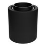 Douille E27 murale ou plafond étanche IP44 — Noir