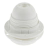 Douille E27 pour abat-jour, double bague, thermoplastique ou bakélite — Thermoplastique blanc