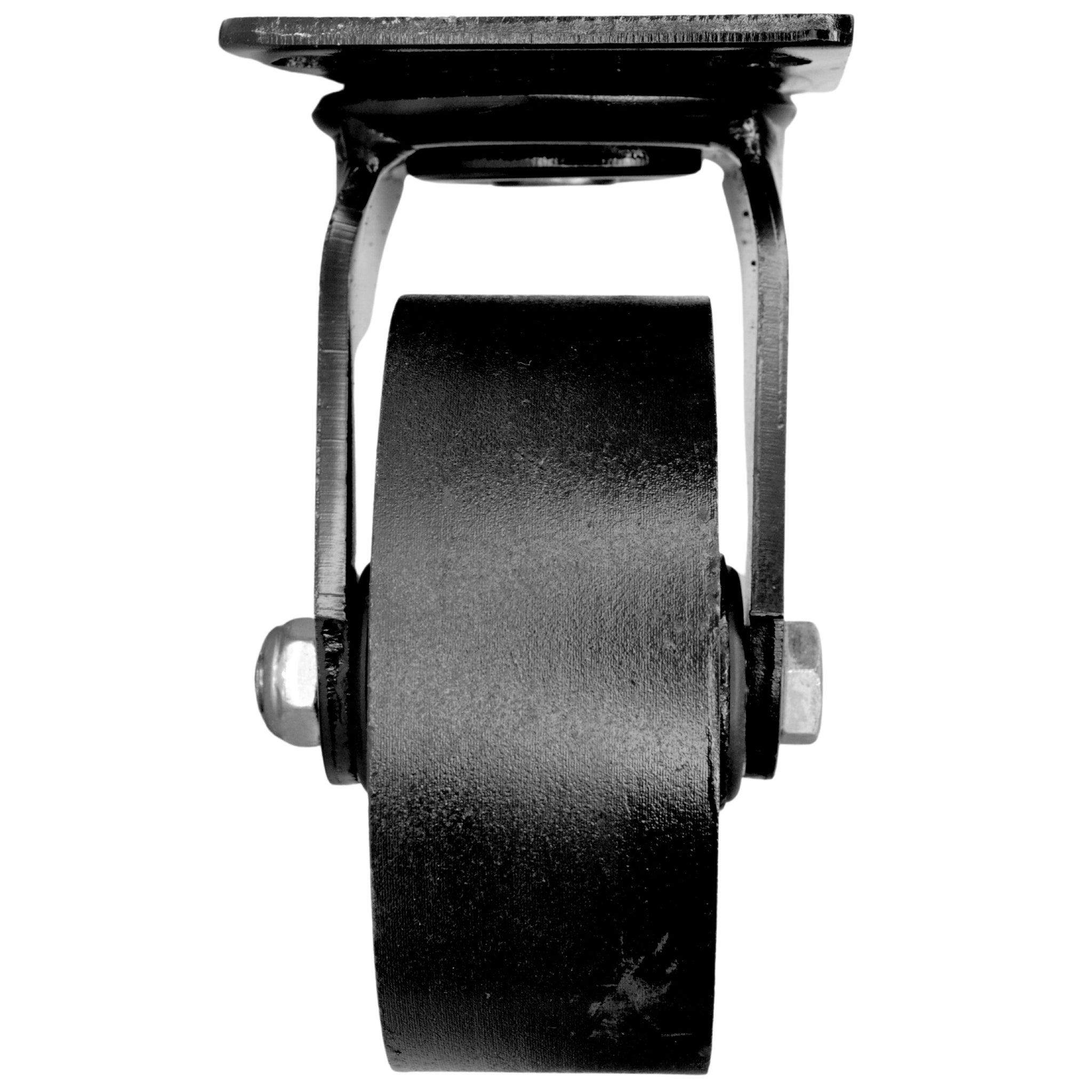 Roulette industrielle en métal noir 125mm pour meuble - pivotante – Home  Invasion