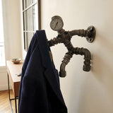 Patère, Porte-manteau mural "Le Grimpeur 2" avec tête mano