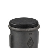 Insert plastique noir fermant un manchon en fonte noire Eco