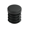 Insert plastique noir pour raccord femelle 1/2″ 15x21, vue de dessus de la tête plate