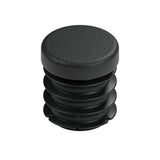 Insert plastique noir pour raccord femelle 1/2″ 15x21, vue de dessus de la tête plate