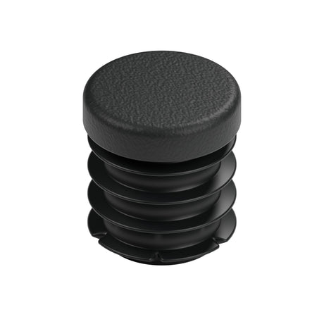Insert plastique noir pour raccord femelle 1/2″ 15x21, vue de dessus de la tête plate