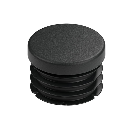 Insert plastique noir pour raccord femelle 1″ 26x34, vue de dessus de la tête plate