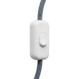 Interrupteur bipolaire à bascule pour fil de lampe — Blanc