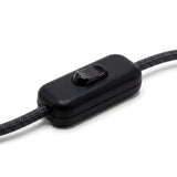 Interrupteur bipolaire à bascule pour fil de lampe — Noir