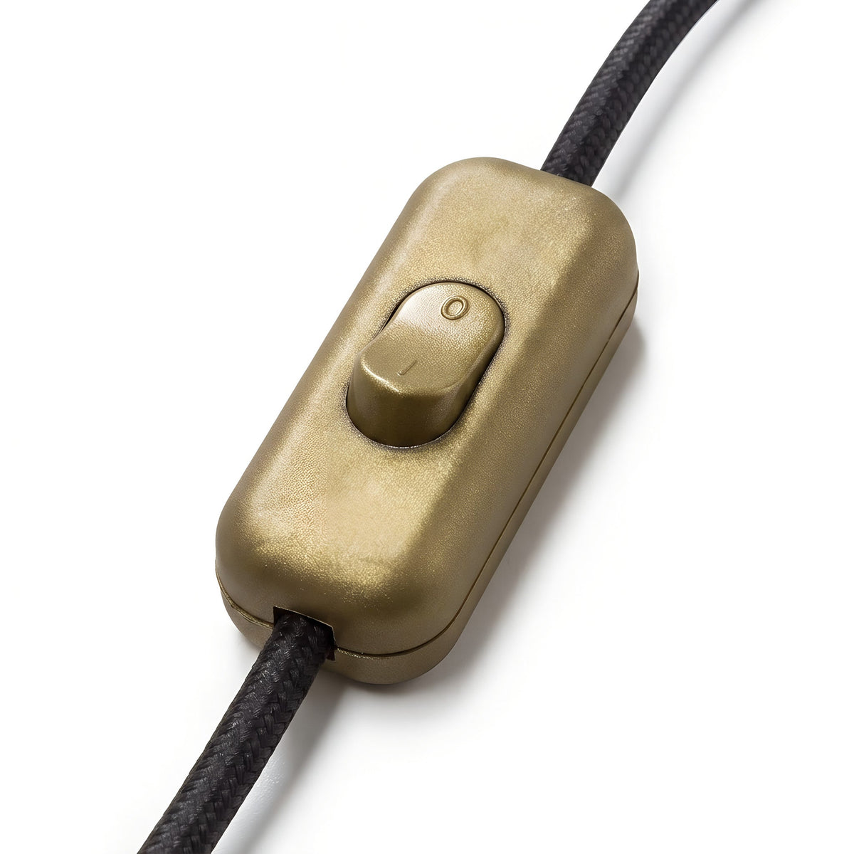 Interrupteur bipolaire à bascule pour fil de lampe — Or