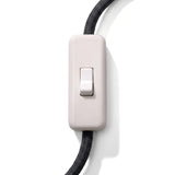 Interrupteur unipolaire passe-fil à bascule pour lampe — Blanc