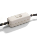 Interrupteur unipolaire passe-fil à bascule pour lampe — Blanc
