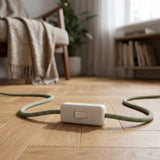 Interrupteur unipolaire passe-fil à bascule pour lampe — Blanc